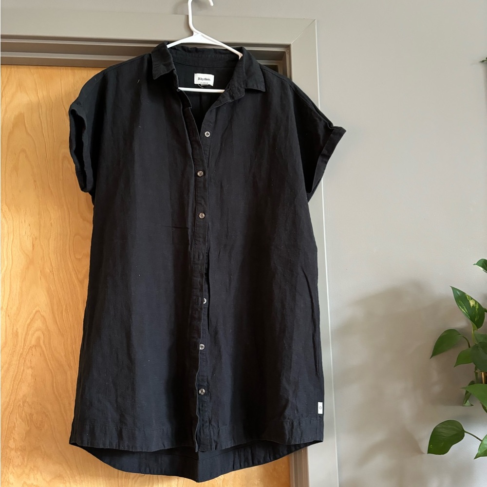 Rhythm T-shirt dress XS/S Black